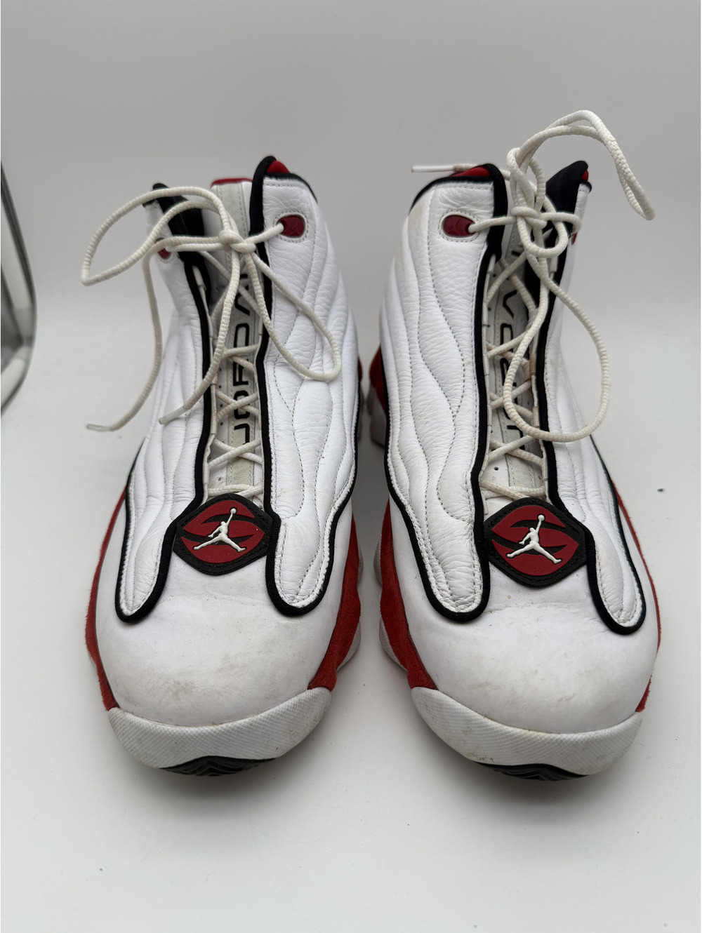 Air Jordan 13 Retro White Red Black Basketball Shoes, Size 13